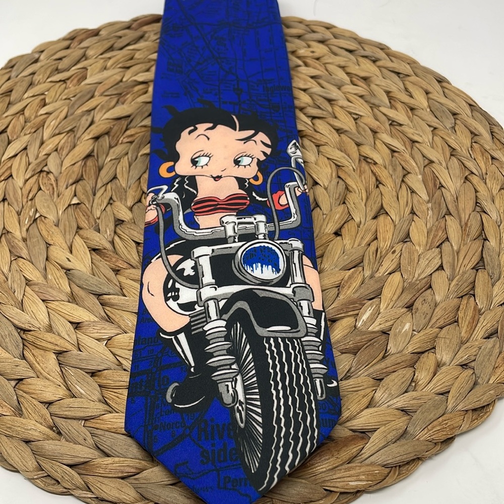 RALPH MARLIN Vintage 1993‎ Easy Rider Betty (Boop) Tie